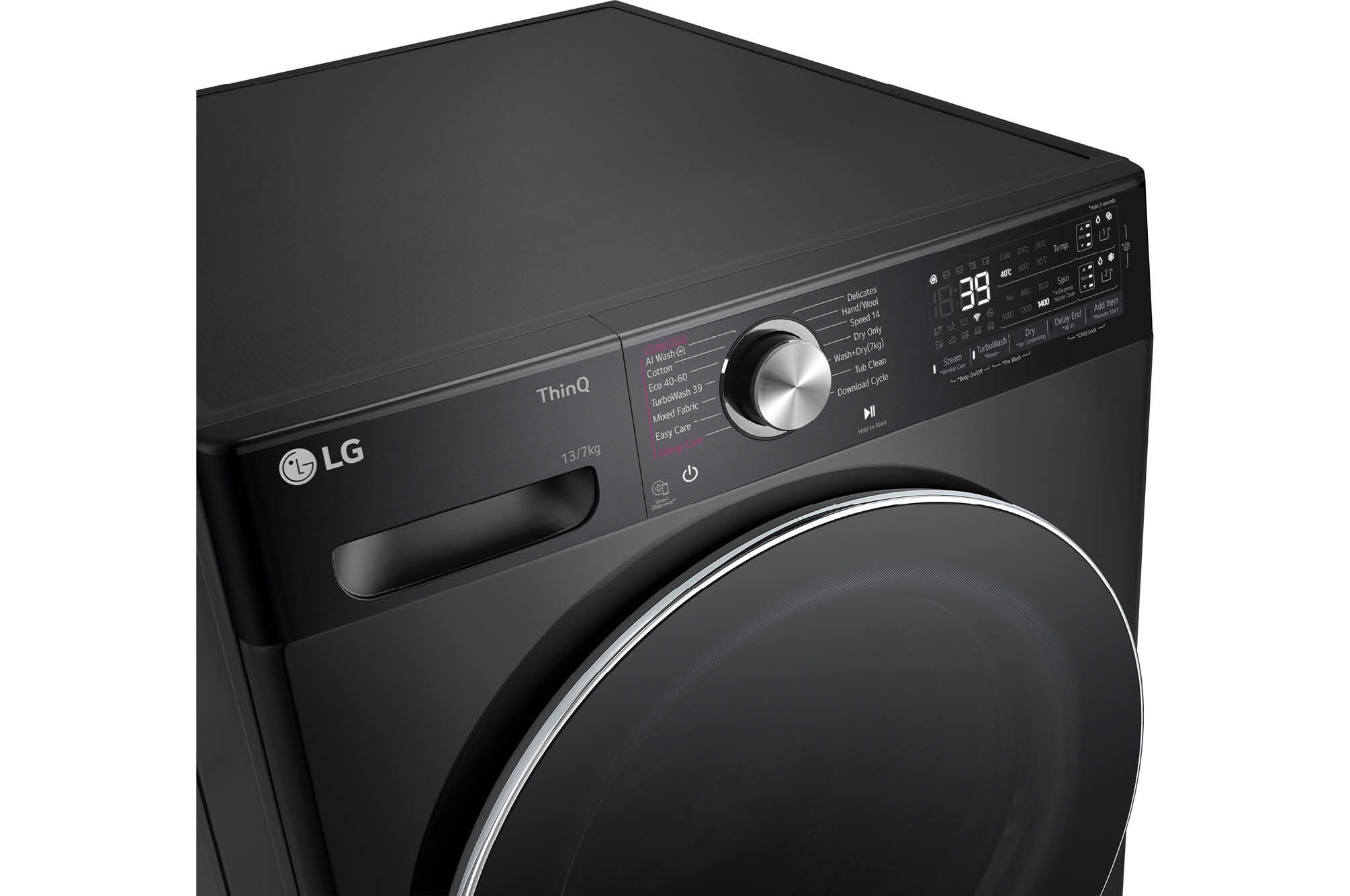 LG Kurutmalı Çamaşır Makinesi | 13 Kg Yıkama 7 Kg Kurutma Kapasitesi | Platinum Siyah Renk - Görsel 6